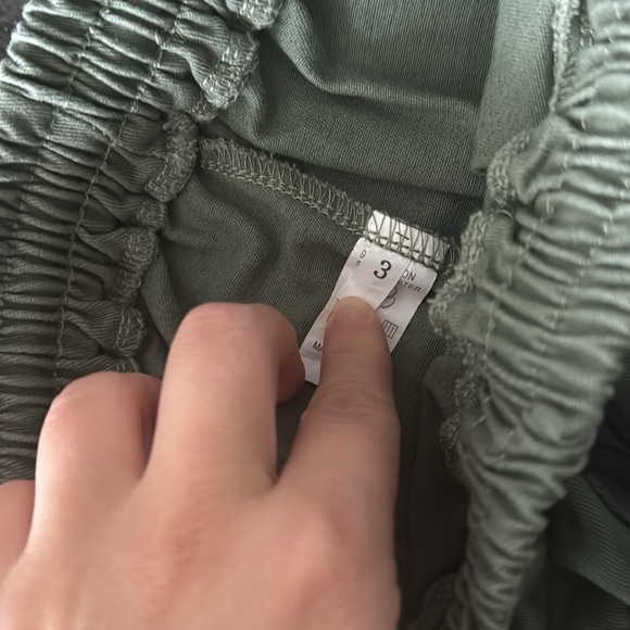 Women’s Green Cargo Pants Size S - Elastic Waist - Casual Utility Style - Picture 12 of 12